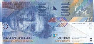100 швейцарских франков