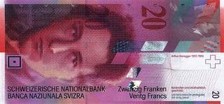 20 швейцарских франков