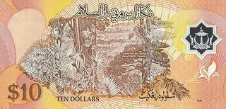 10 брунейских долларов - оборотная сторона