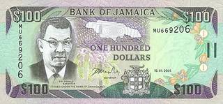 100 ямайских долларов