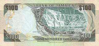 100 ямайских долларов - оборотная сторона