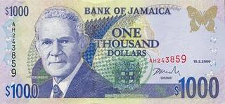 1000 ямайских долларов