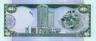 5 тринидад и тобаго долларов - оборотная сторона