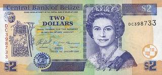 2 белизских доллара