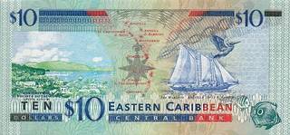 10 Антигуа – Барбудасский долларов  - оборотная сторона