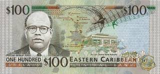 100 Антигуа – Барбудасский долларов  - оборотная сторона