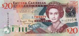 20 Антигуа – Барбудасский долларов 