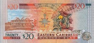 20 Антигуа – Барбудасский долларов  - оборотная сторона