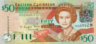 50 Антигуа – Барбудасский долларов 