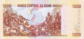 1000 Гвинейско-Бисаууских франков - оборотная сторона