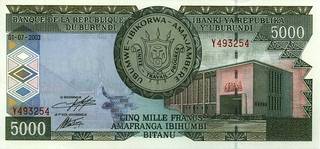 5000 бурундийских франков