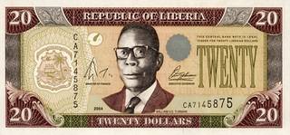 20 либерийских долларов