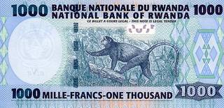 1000 руандийских франков - оборотная сторона