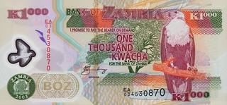 1000 замбийских квач