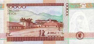 10000 колумбийских песо - оборотная сторона