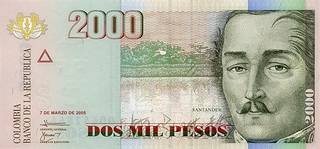 2000 колумбийских песо
