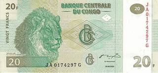 20 конголезский франков