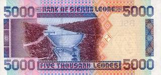 5000 сьерра-леонских леоне - оборотная сторона