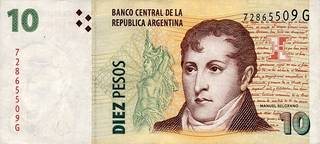 10 аргентинских песо
