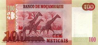 100 мозамбикских метикалов - оборотная сторона