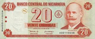 20 никарагуанских  кордоб