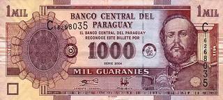 1000 парагвайских гуараней