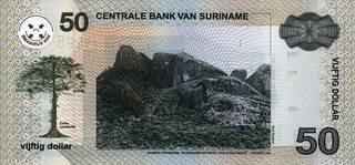 50 суринамских долларов - оборотная сторона