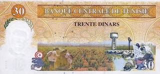 30 тунисских динаров - оборотная сторона