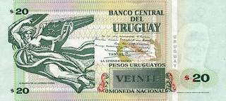 20 уругвайских песо - оборотная сторона