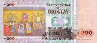 200 уругвайских песо - оборотная сторона