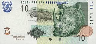 10 южноафриканских рэндов