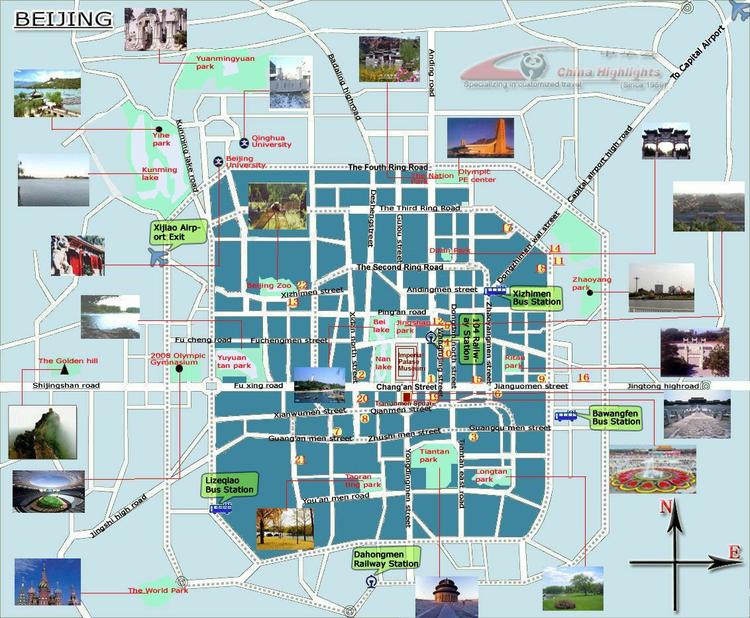 Китай - Карта Пекина