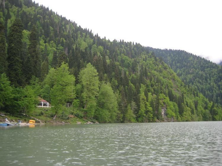 Пейзажи Абхазии, озеро Рица
