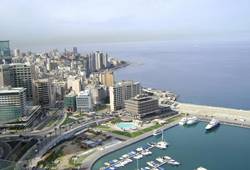 Бейрут, Вид на яхт-клуб. Фото , Ливан