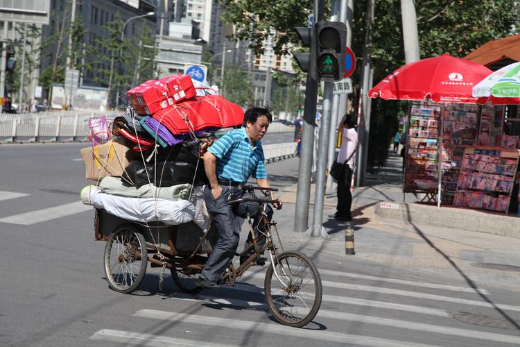 Торговец в центре Пекина. 