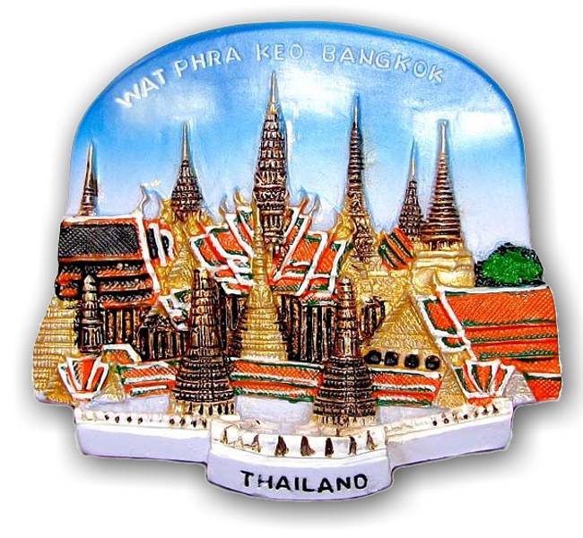 Сувениры из Бангкока, Таиланд. Сувенир из Бангкока в виде магнита на холодильник