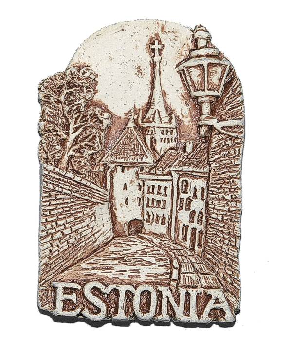 Сувениры из Таллина, Эстония. Эстонский сувенир в виде магнитика на холодильник из Таллина