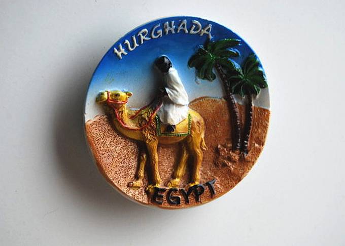 Сувениры из Хургады, Египет. Магнит на холодильник в память об отдыхе в Хургаде