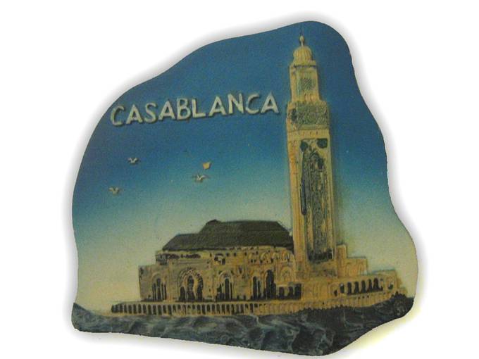 Сувениры из Касабланки, Марокко. Сувенир в виде магнита из Касабланки, Марокко.