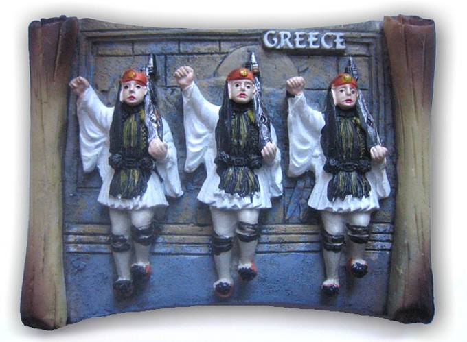 Сувениры из Закинфа, Греция. Сувенир в виде магнита на холодильник с острова Закинф