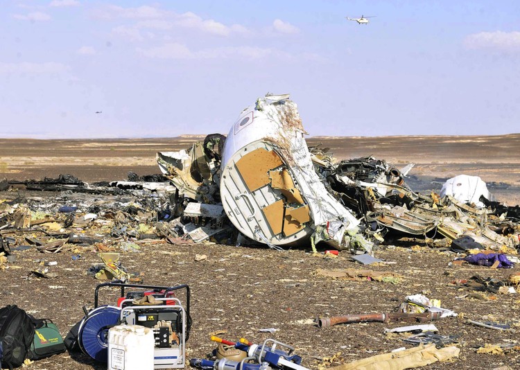 Крушение Airbus 321 Колавиа в Египте (фото RT)