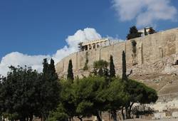 Афинский акрополь - , Яна Ар. Акрополь, вид снизу
