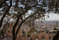 Афинский акрополь - , Яна Ар. вид на Афины от подножия