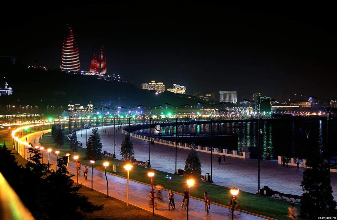 Набережная Баку Азербайджан