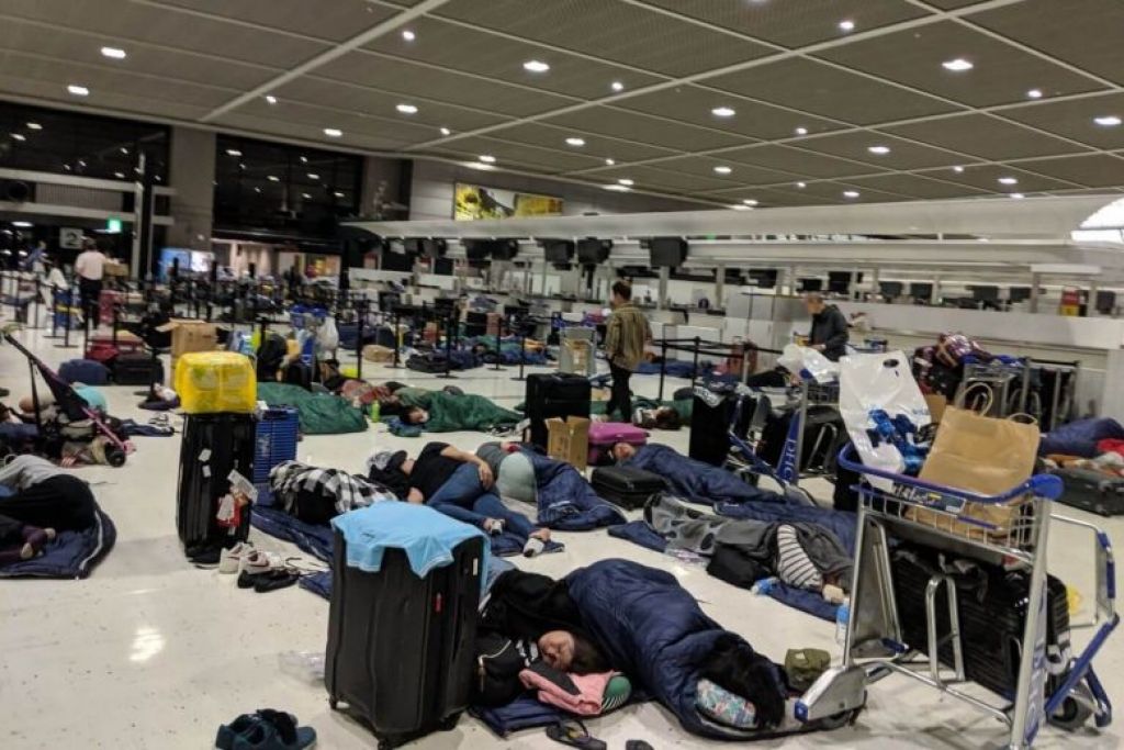 Авиакомпания JAL кинула российских туристов в аэропорту Токио во время тайфуна «Хагибис»