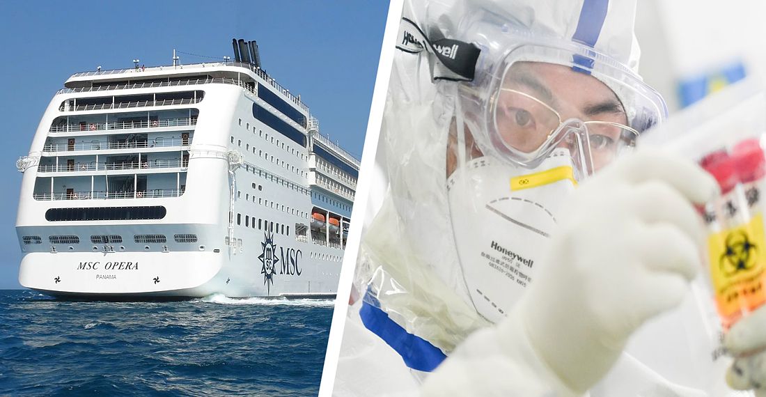 Туристам на круизном лайнере MSC Opera вручили предписания из-за обнаружения коронавируса