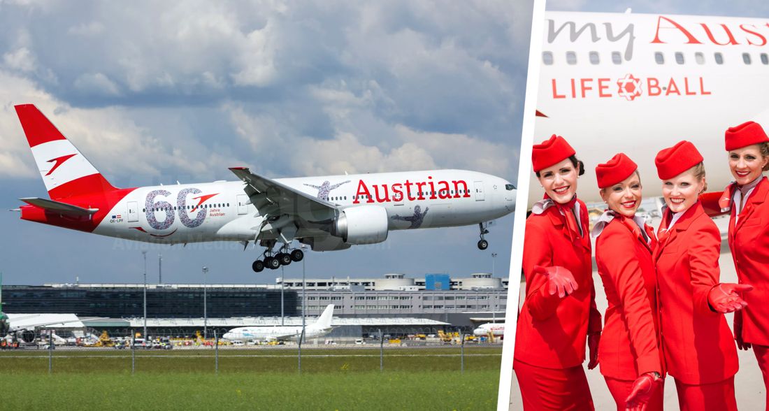 Австрийские Авиалинии возобновляют полёты в 37 городов, включая Париж, Лондон, Тель-Авив и Киев