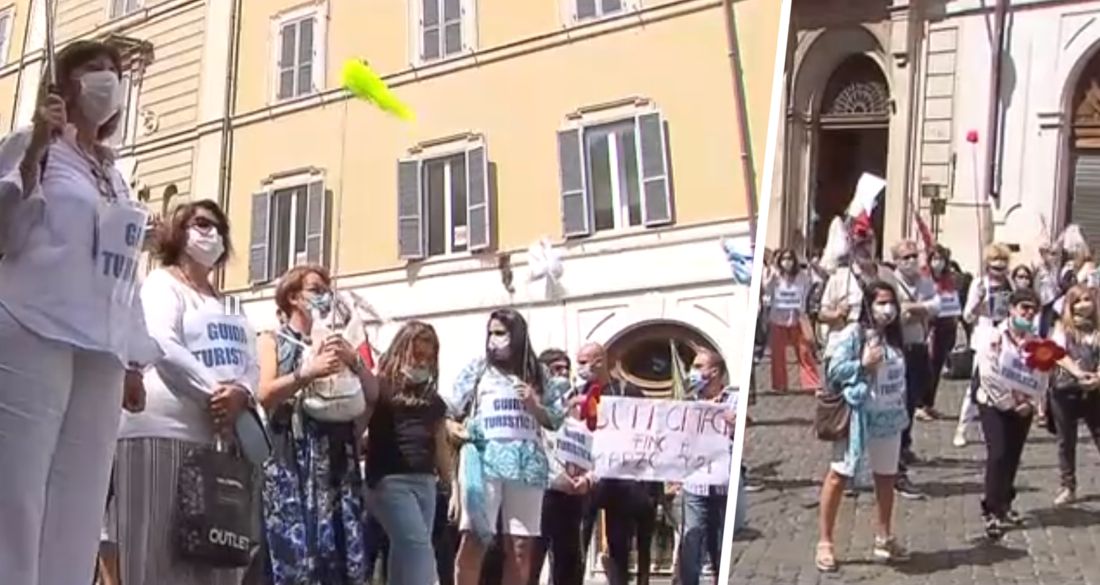 В Италии гиды вышли на протесты в Риме, Венеции и Флоренции