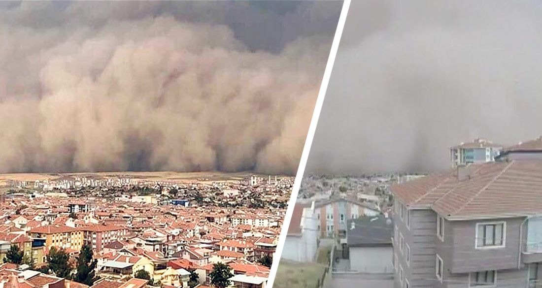 Власти Турции: Анталию накрыла пыльная буря из пустыни