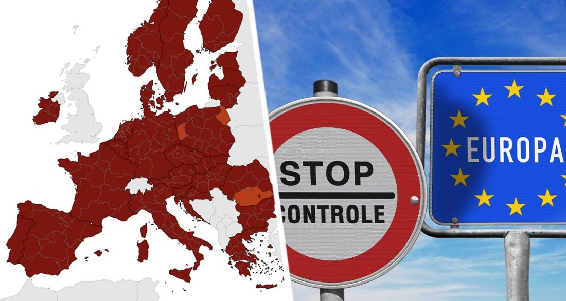 Омикрон окрасил всю карту Европы в темно-красный цвет: туризм закрыт, кошмар с количеством заболевающих в ЕС нарастает
